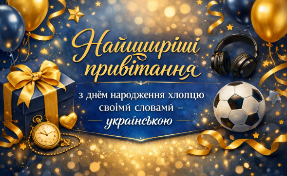 Найщиріші привітання з днем народження хлопцю своїми словами – українською