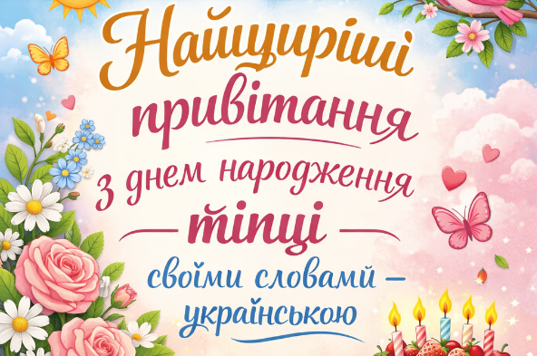 Найщиріші привітання з днем народження тітці своїми словами – українською