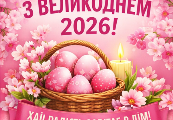Картинка з Великоднем 2026