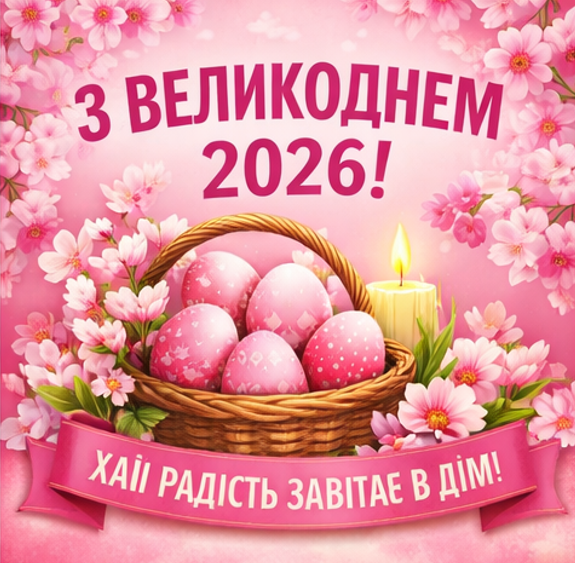 Картинка з Великоднем 2026