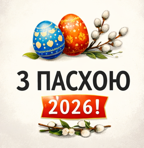 Картинки з Пасхою українською 2026