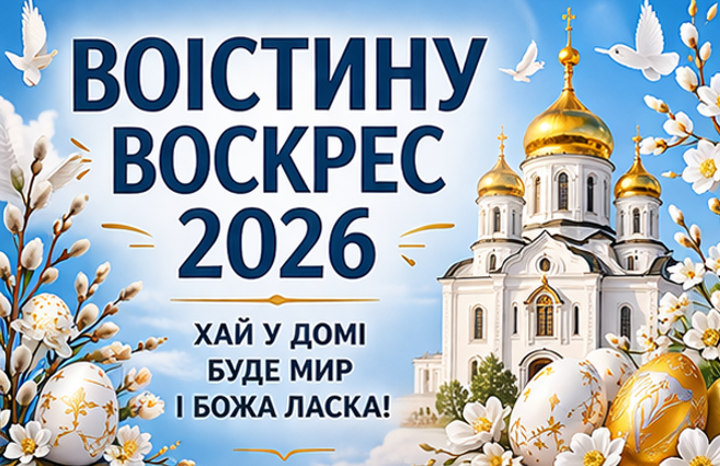 Картинка Воістину Воскрес 2026